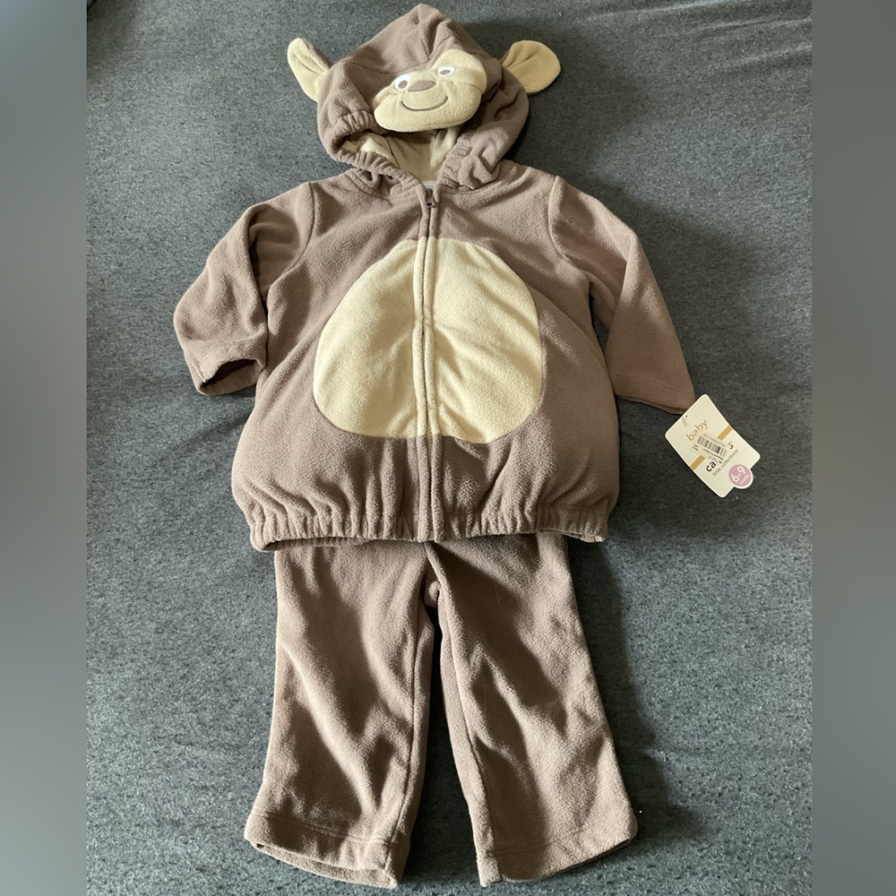 Carters monkey costume 2 piece 6-9 months NWT